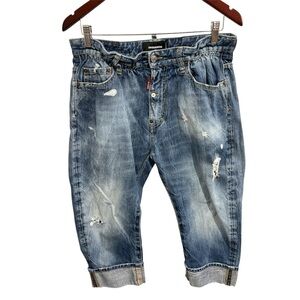Dsquared2 Blue Distressed Big Brother Jeans